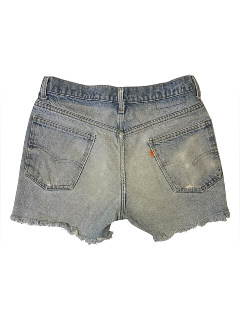Levi’s Vintage Orange Tab Distressed High Waisted Denim Cut-Off Short